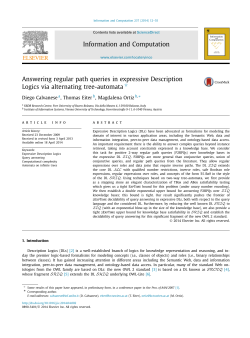 Answering regular path queries in expressive Description Logics via