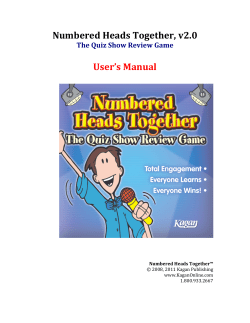 Numbered Heads Together