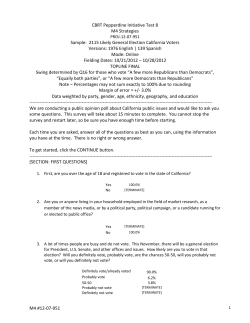 M4 #12-07-951 CBRT Pepperdine Initiative Test 8 M4 Strategies