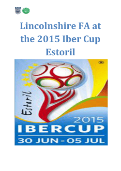 Lincolnshire FA at the 2015 Iber Cup Estoril
