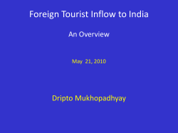 Arrival of foreign tourists to India