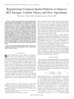 Regularizing Common Spatial Patterns to Improve BCI Designs