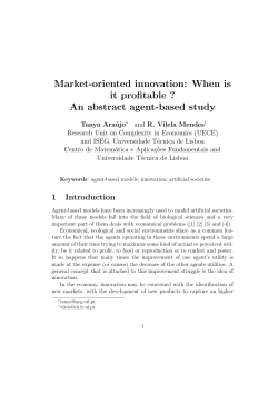 Market-oriented innovation: When is it profitable ? An abstract agent