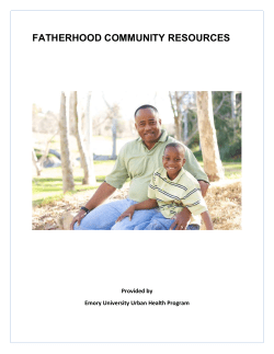 fatherhood resource book - Emory Department of Pediatrics