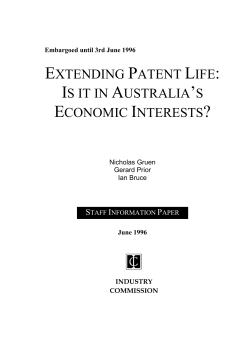 Extending Patent Life: Is it in Australia`s