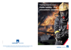 Fire precautions condition