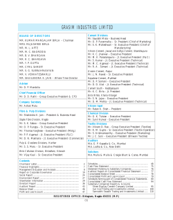 GRASIM INDUSTRIES LIMITED