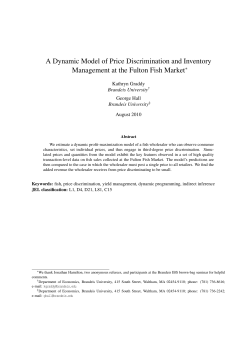 A Dynamic Model of Price Discrimination and Inventory