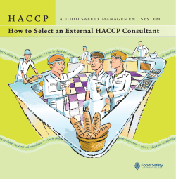 How to Select an External HACCP - The Food Safety Authority of