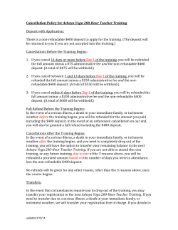 Cancellation Policy for Ashaya Yoga 200