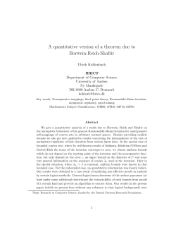 A quantitative version of a theorem due to Borwein-Reich