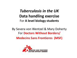 TB in the UK Data handling exercise Adapted for A level