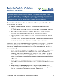 Sample Feedback Form Evaluation Questions for a