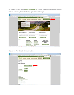Go to the ERS home page at www.ers.state.tx.us. (Internet Explorer