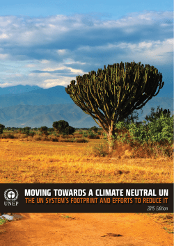 moving towards a climate neutral un