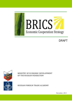 BRICS Economic Cooperation Strategy (198 Кб)