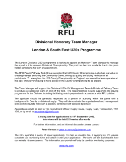 Rugby Development Officer