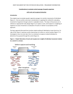 Considerations to evaluate culvert-passage occurrence of aquatic