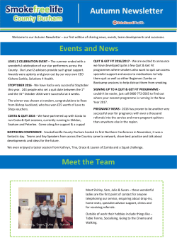 Events and News Meet the Team