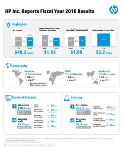 Q4 2016 Fiscal Year Earnings Summary