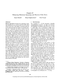 Balancing Minimum Spanning and Shortest Path Trees