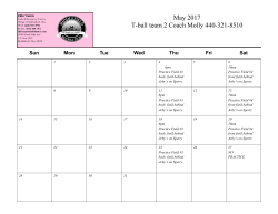 May 2017 T-ball team 2 Coach Molly 440-321-8510