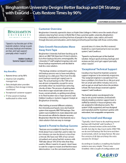 Binghamton University Designs Better Backup and DR Strategy with