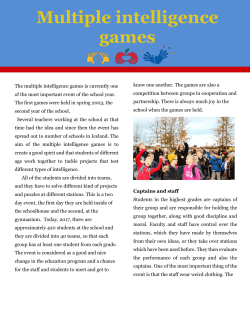 Multiple intelligence games