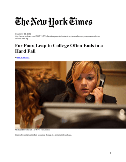 she said. - Institute for Student Achievement