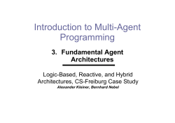 Fundamental Agent Architectures