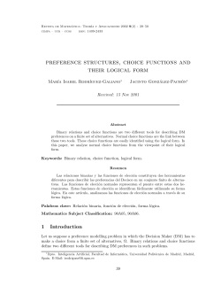 preference structures, choice functions and their logical form