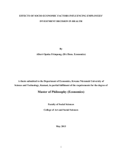 Master of Philosophy (Economics)