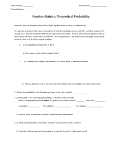 Random Babies: Theoretical Probability