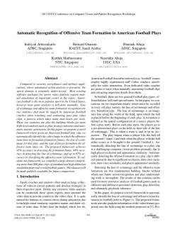 Automatic Recognition of Offensive Team Formation in American