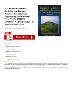 PDF Online Probability, Statistics, and Random