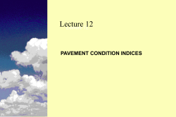 pavement condition indices