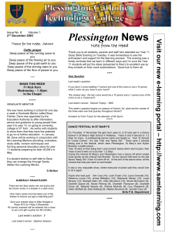 Issue 8 - St John Plessington Catholic College