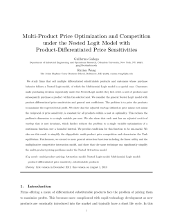 Multi-Product Price Optimization and Competition under the Nested