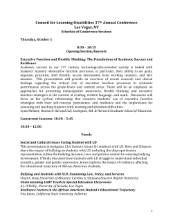 2015_Program_8-11-15.. - Council for Learning Disabilities