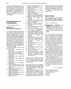 470 International Union of Crystallography Book