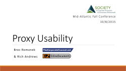 Proxy Usability - EZOnlineDocuments.com