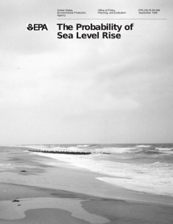 The Probability of Sea Level Rise, Table of Contents