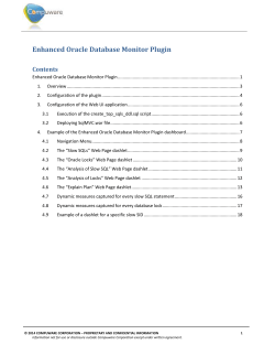 Enhanced Oracle Database Monitor Plugin - Support