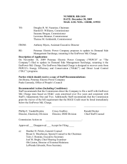 Bucksheet - Template - Maryland Public Service Commission