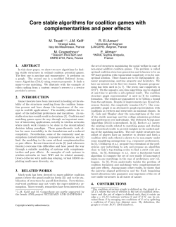 Core stable algorithms for coalition games with