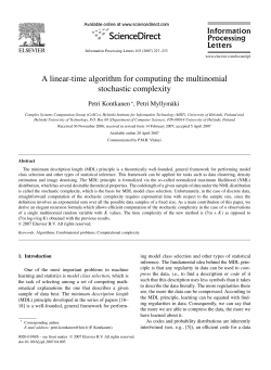 A linear-time algorithm for computing the multinomial stochastic