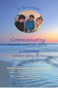 No Offense: NVC in the Workplace