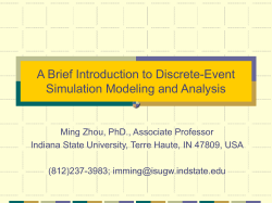 Application of Simulation Modeling and Analysis
