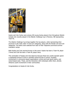 Kaylee and Cole Hurley were among 320 young hockey players