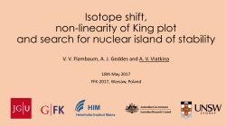 Isotope shift, non-linearity of King plot and search for